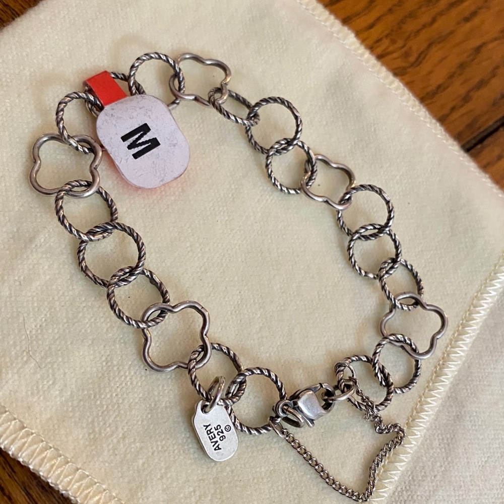 James Avery quatrefoil twisted wire link bracelet